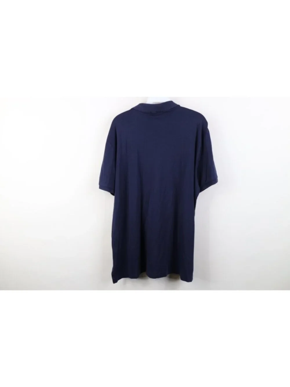 Y2K Ralph Lauren Mens XL Faded Pima Soft Cotton Touch Golf Polo Shirt Navy Blue